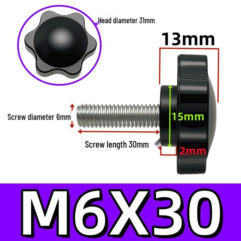 Adjustable Plum Blossom Plastic Head Star Handle Screw Bolt