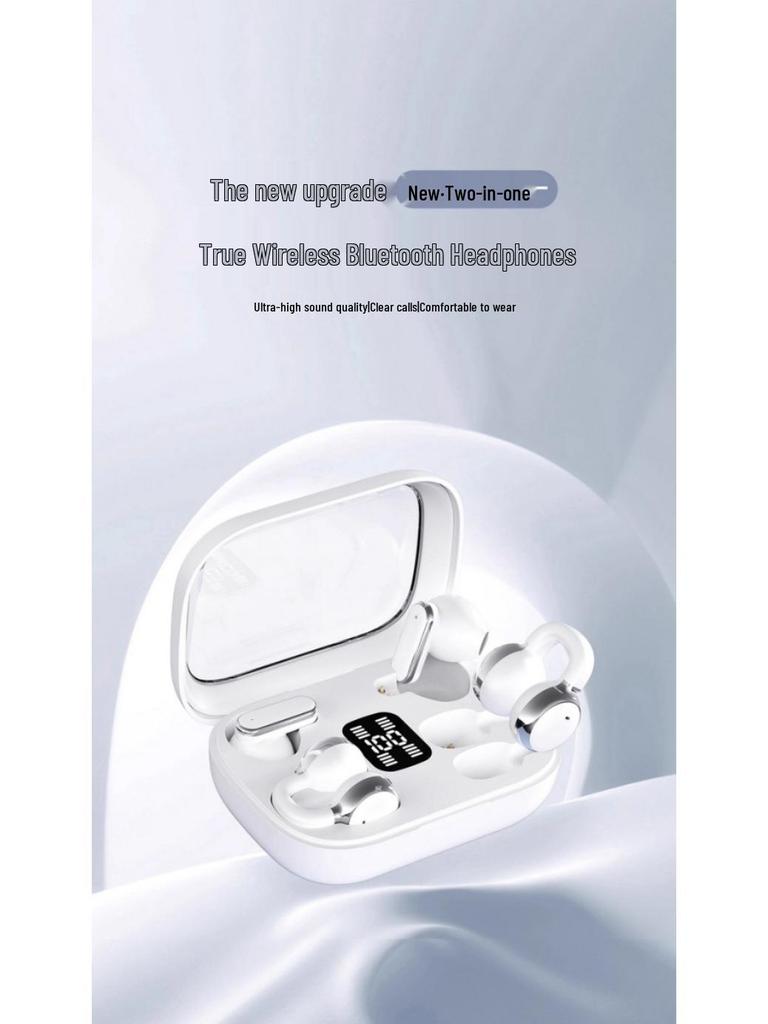 Couple's Bluetooth Earphones: High Sound Quality, Long Battery Life, Noise Reduction, Secure Fit, Set of Four (Q10).
