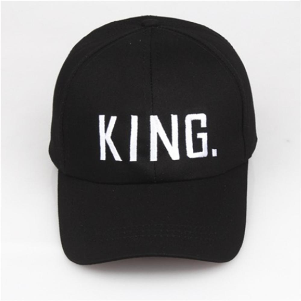 Fashion Couple King Queen Embroidered Baseball Cap Pure Cotton Spring Summer Hat