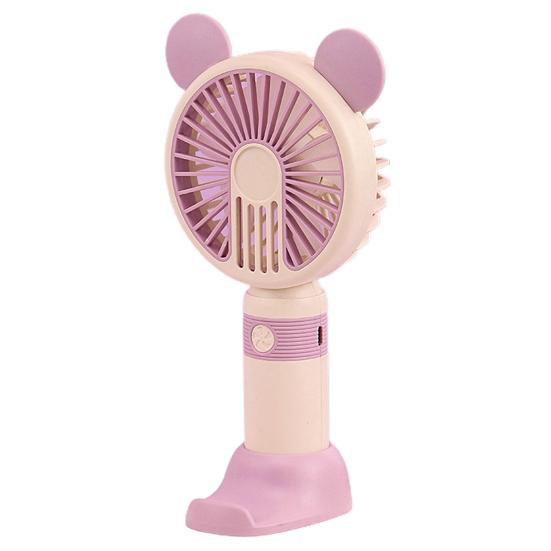 Convenient Desk Operated Long Fan 250mAh Battery Standby Time Keep Cool