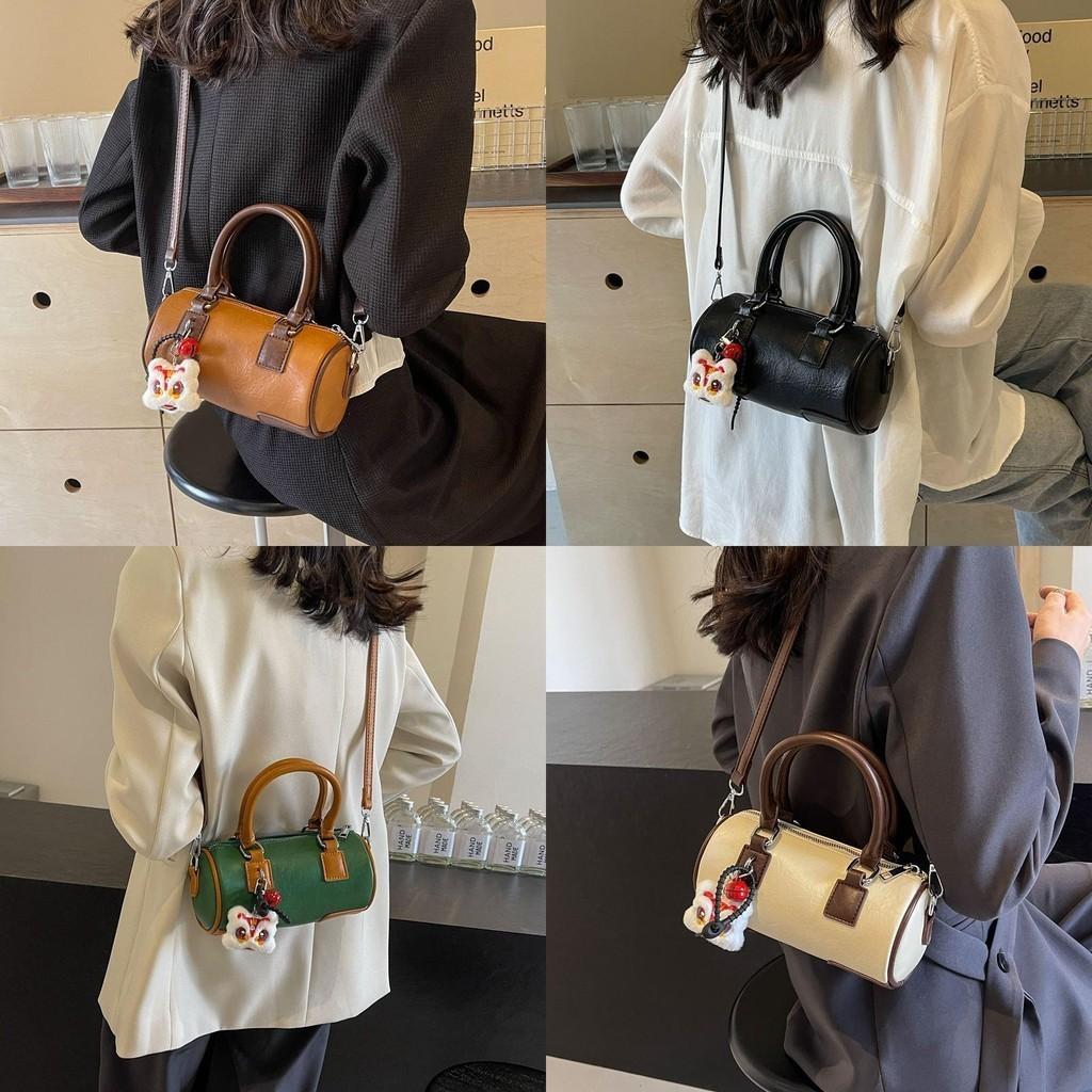 Trendy Cylinder Bag Women's 2024 New Spring Summer High-quality Niche Design Crossbody Bag