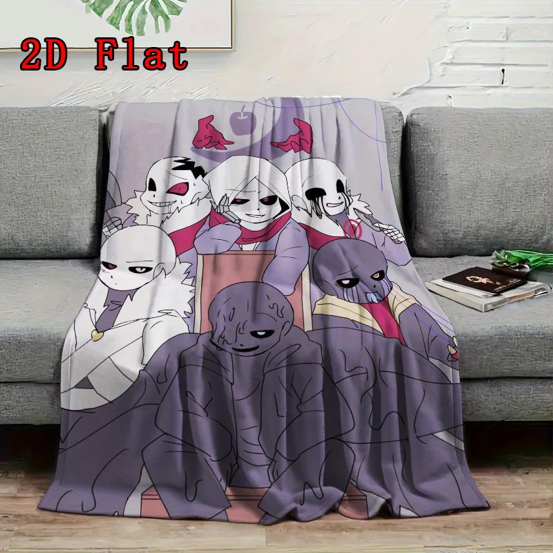 Mysterious Dungeon Anime 2D Flat Pattern Flannel Blanket High Quality All Seasons Warmth and Comfort Perfect for Christmas Gifts.