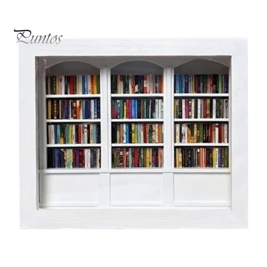 

Миниатюрная библиотека с книжной полкой Anxiety с 200 мини-книгами, избавляющими от беспокойства, деревянная книжная полка, сенсорная игрушка для домашнего офиса белый