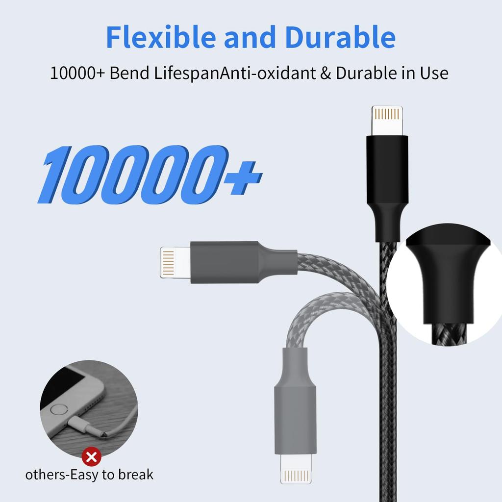 USB C Multi Charging Cable[4 ft] 3 in 1 Charging Cable, USB C Cable for iPad Pro, iPad Mini, MacBook Pro/Air/iPhone16 15 14 13