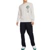Nike T Shirts Men's Light Bone Crew Neck Moderate Straight Fit DN5141-072