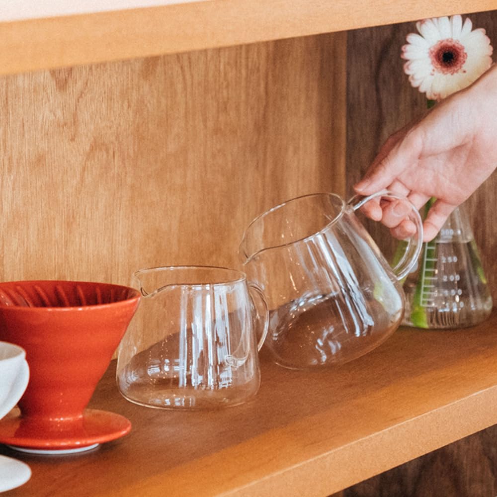 Hario V60 Barista Server 600 Clear 600ml For 1-5 Cups Microwaveable Made In Japan VBS-60