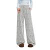 Textured Straight-Leg Casual Trousers