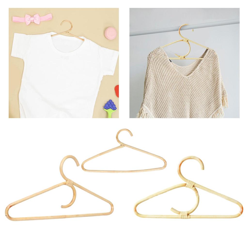 Cheap Rattan Clothes Hanger Coast Scarf Hanging Rack for Laundry Kids