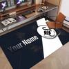 Op Maat Gemaakte Vloerkleed Swansea City FC Patroon Print Naam Tekst Zacht Antislip Vloerkleed voor Huis Binnen Decoratie