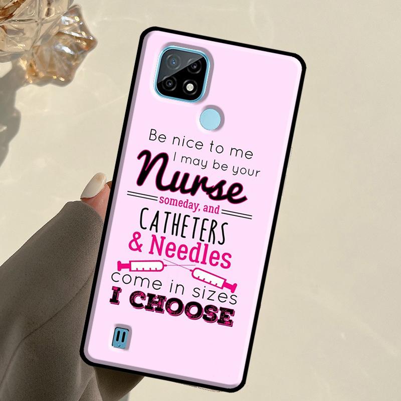 Medicine Doctor Nurse For Realme C55 C51 C21Y C25S C75 C67 C61 C53 13 12 10 11 14 Pro Plus GT 6T 6 5 GT7 Pro Case