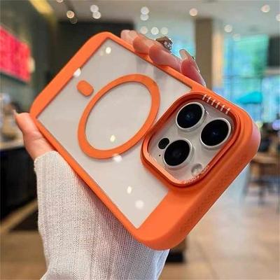 Heat Dissipation Cooling Bumper Magnetic Case For iPhone 11 12 13 14 15 16 Pro Max For Magsafe Transparent Shockproof Hard Cover