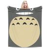 T-Totoroes Decke Ultra-Weiches Fleece Neuheit Geschenk Cartoon Grau Totoro Überwurfdecken Bettwäsche Überwürfe