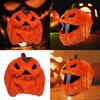 Fun Plush Helmets Cover for Motorcyclists Eye Catching Cartoon Pumpkins Cover Halloween Plush Helmets Cover for Rides