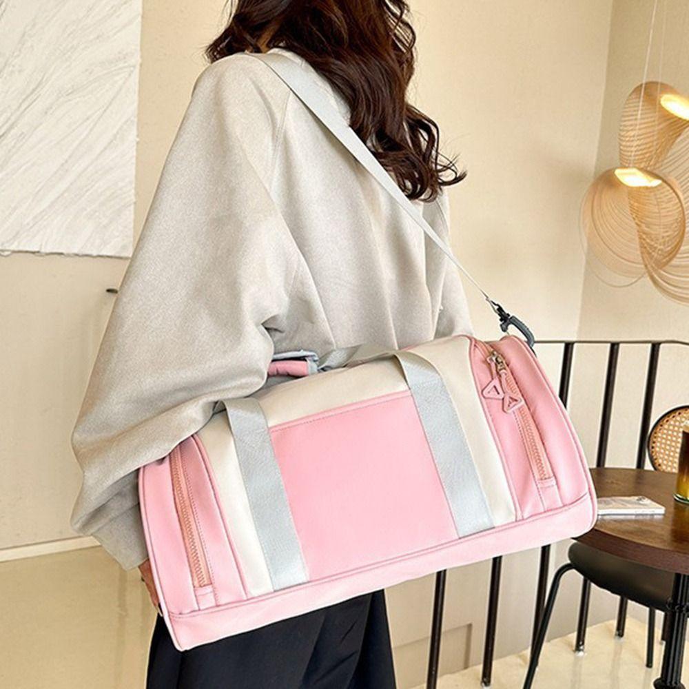 Oxford Cloth Gym Bag Waterproof Luggage Bag Portable Yoga Sports Bag