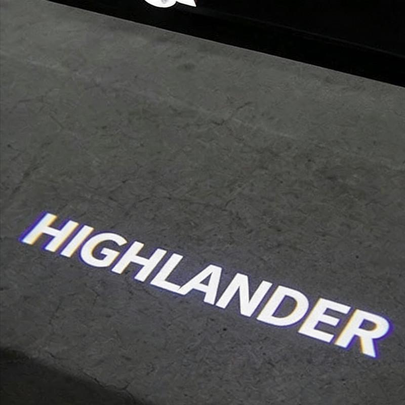 

Car LED Door Welcome Warning Light For TOYOTA HIGHLANDER 2007-2024 Projector Ghost Shadow Floor Laser Emblem Model Logo Lamp 2PCS