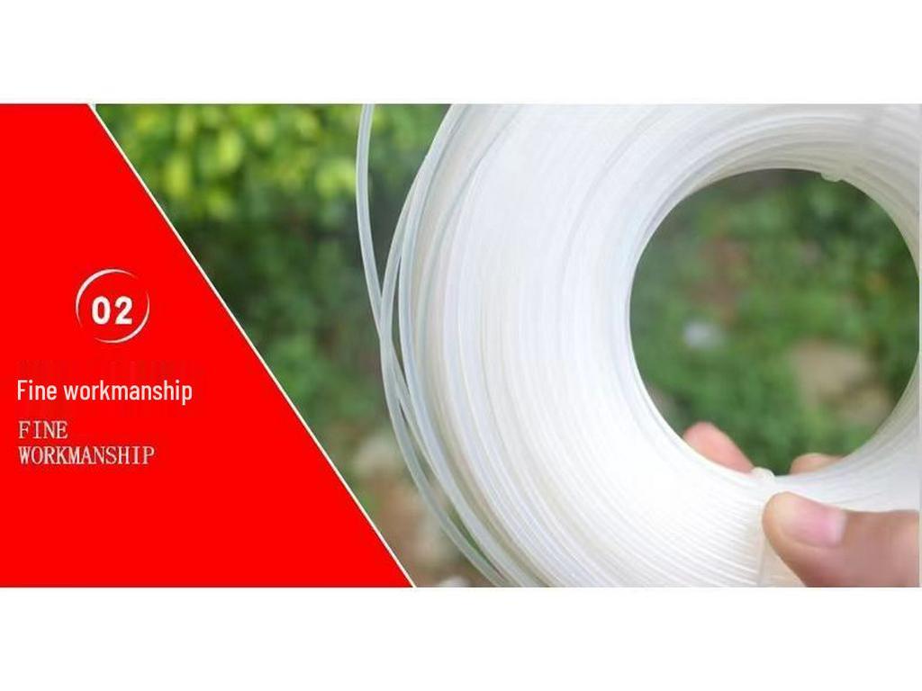 Steel Wire Braided Nylon Trimmer Line: Wear-Resistant, Sawtooth Weeding Rope for Mowing.