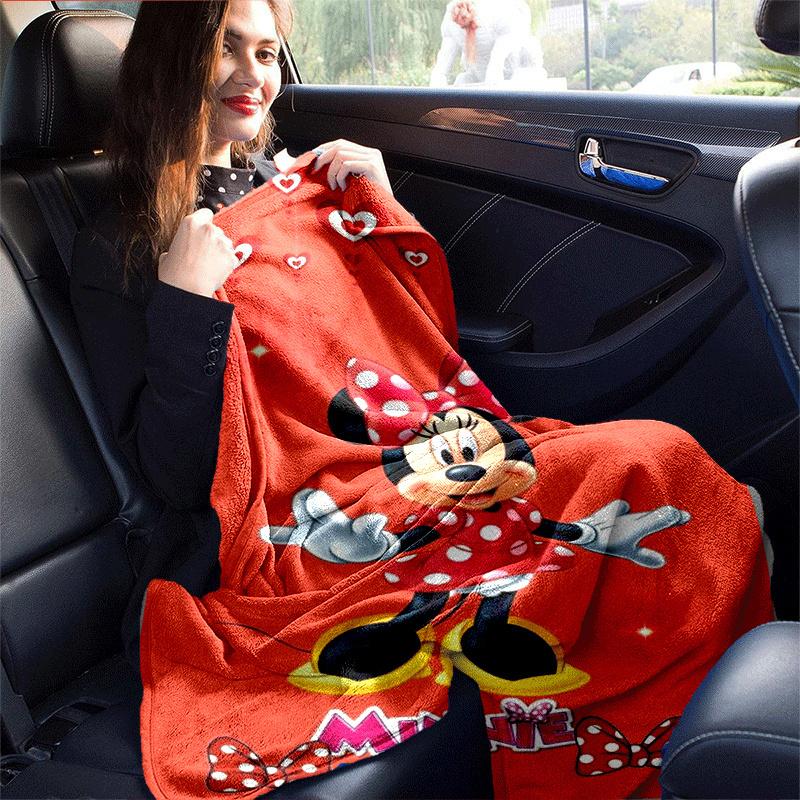 1pc Minnie Printing Blanket - Soft, All-Season Throw for Living Room, Bedroom,Personalized Gift with Adorable Cartoon Design