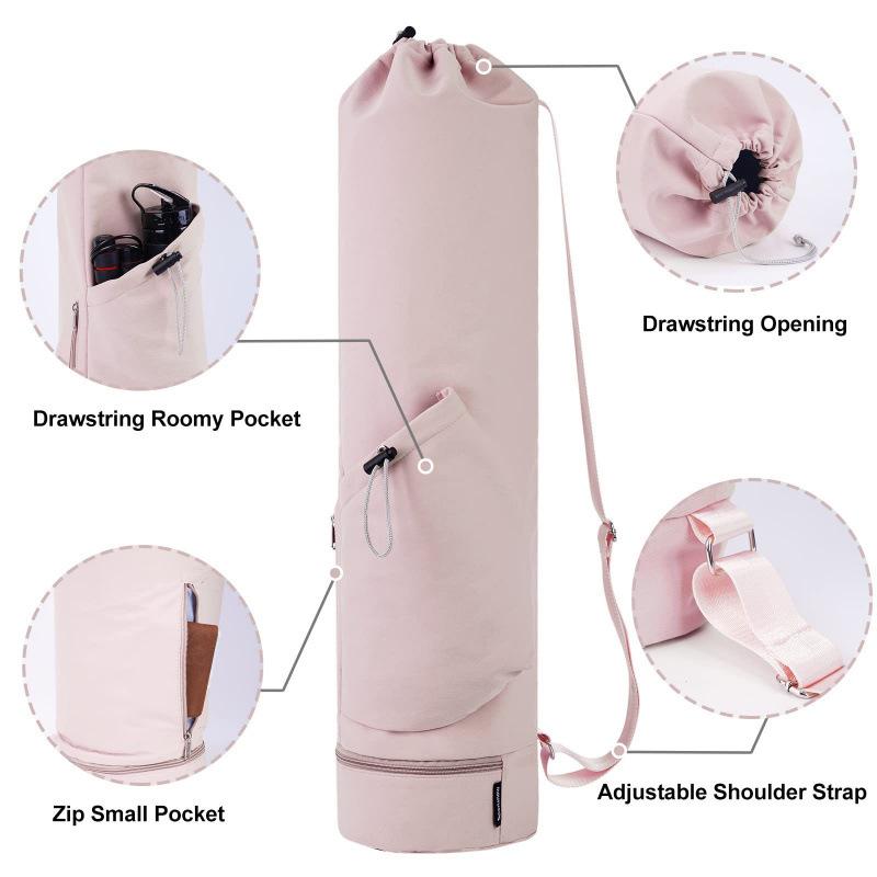 Yoga Mat Bag with Water Bottle Pocket & Wet Storage – Multi-Functional Carrier for Gym, Pilates & Fitness