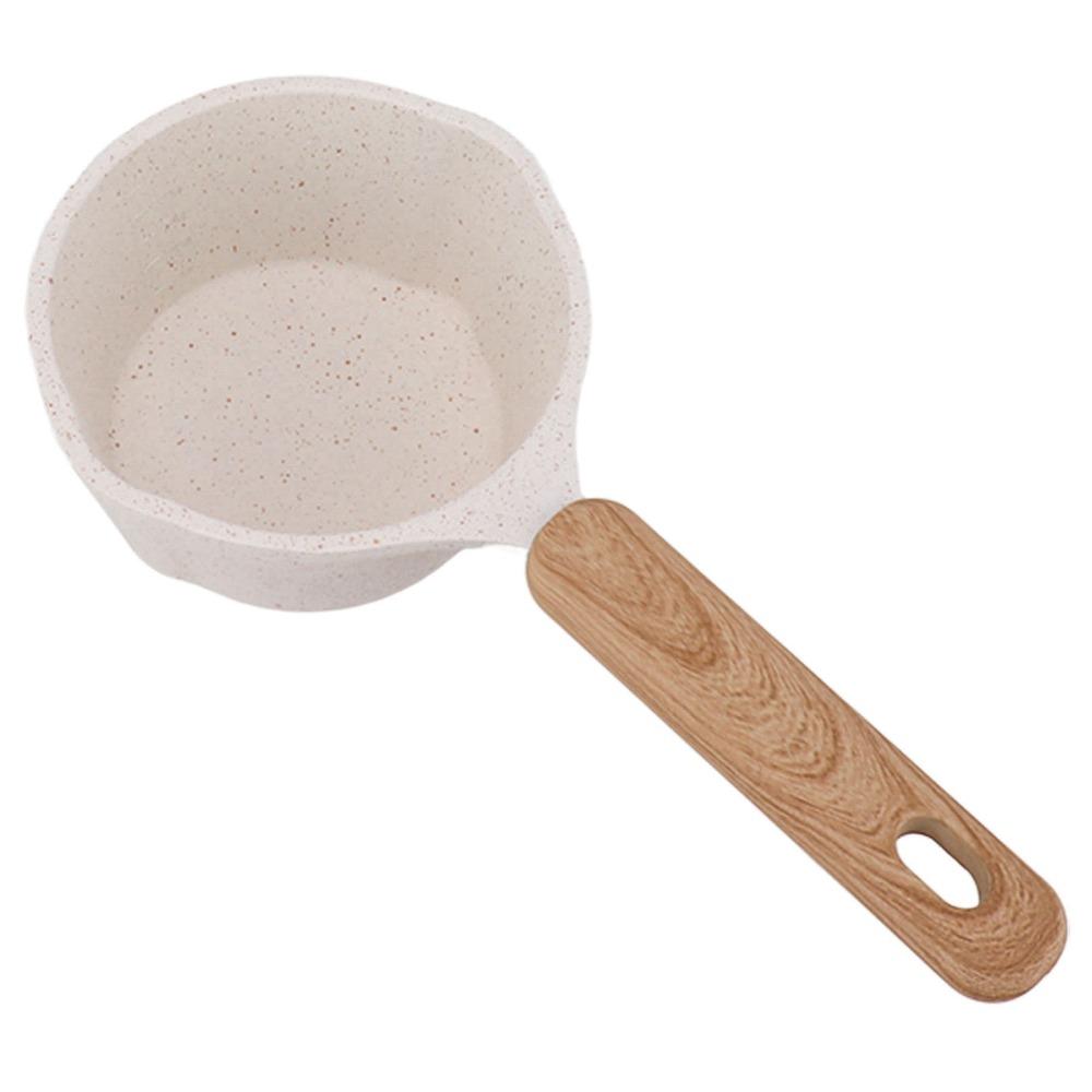 White Milk Warmer Pot Multifunctional Sauce Pan Butter Melting Pot Cooking Pot  Home Kitchen
