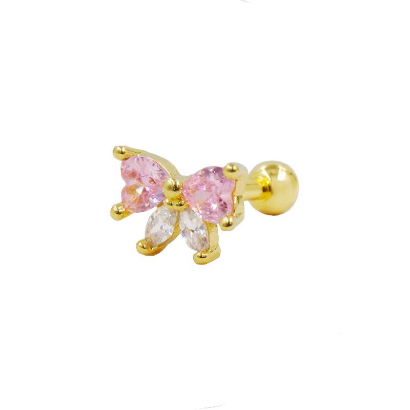 Gaibei 3D Butterfly and Spider Ear Bone Stud Jewelry