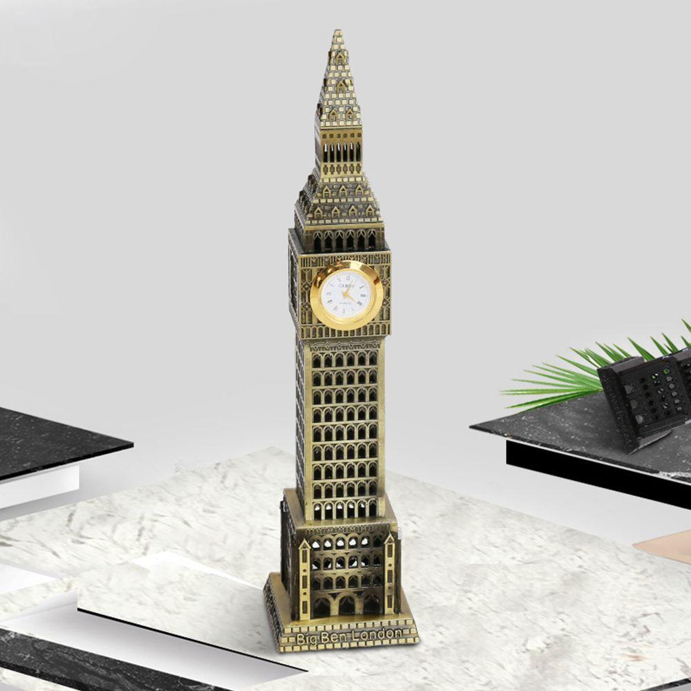 Metal Souvenir Home Crafts Big Ben Tower Sculpture Big Ben Model Desktop Ornament Home Decoration