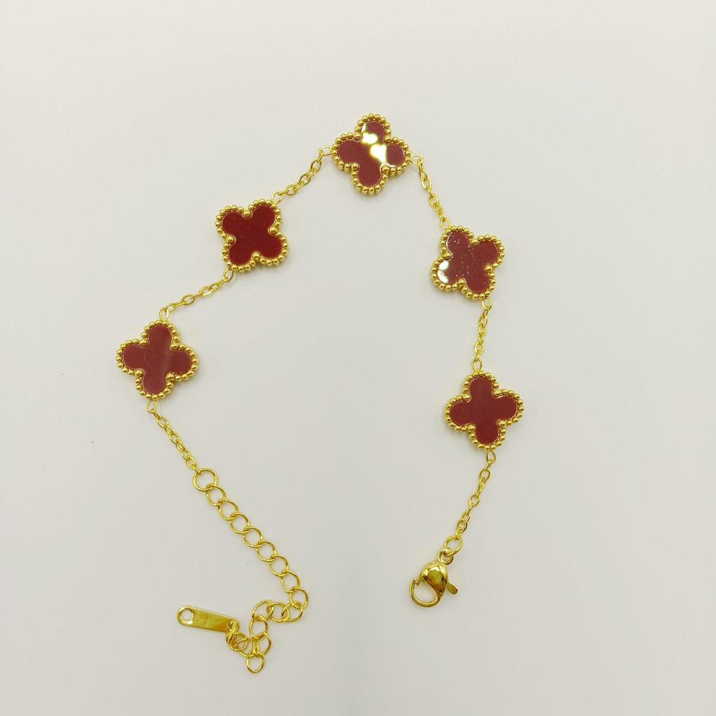 Four-leaf Clover Bracelet for Women Fashion Accessories Simple Student Bestie Bracelet