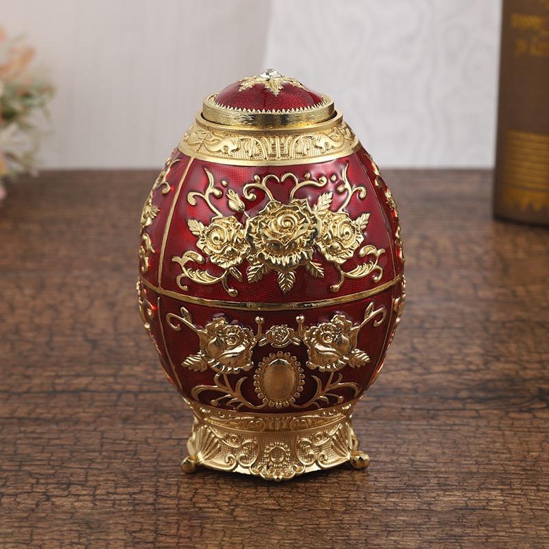 Automatic Push-Type Toothpick Box Engraving Rose Alloy Platinum Toothpick Organizer Holder European Style Decoration Unique Gift