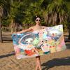 A-Aya-Takano Surreal-Vibrant Beach Towel Colorful Bath Towels for Girl Microfiber Quick Dry Sand Free Beach Yoga Spa Gym Pool