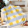 Watercolor Ribbons Winter Summer Flannel Blanket Throw Fleece Soft Fuzzy Plush Cozy Fleece Blankets for Sofa Ideal Gifts