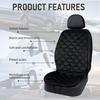 Driver Or Passenger Car Seat Cushion Comfortable Seat Cover For Cars Trucks SUV Van Full Back And Seat Cushion-Black
