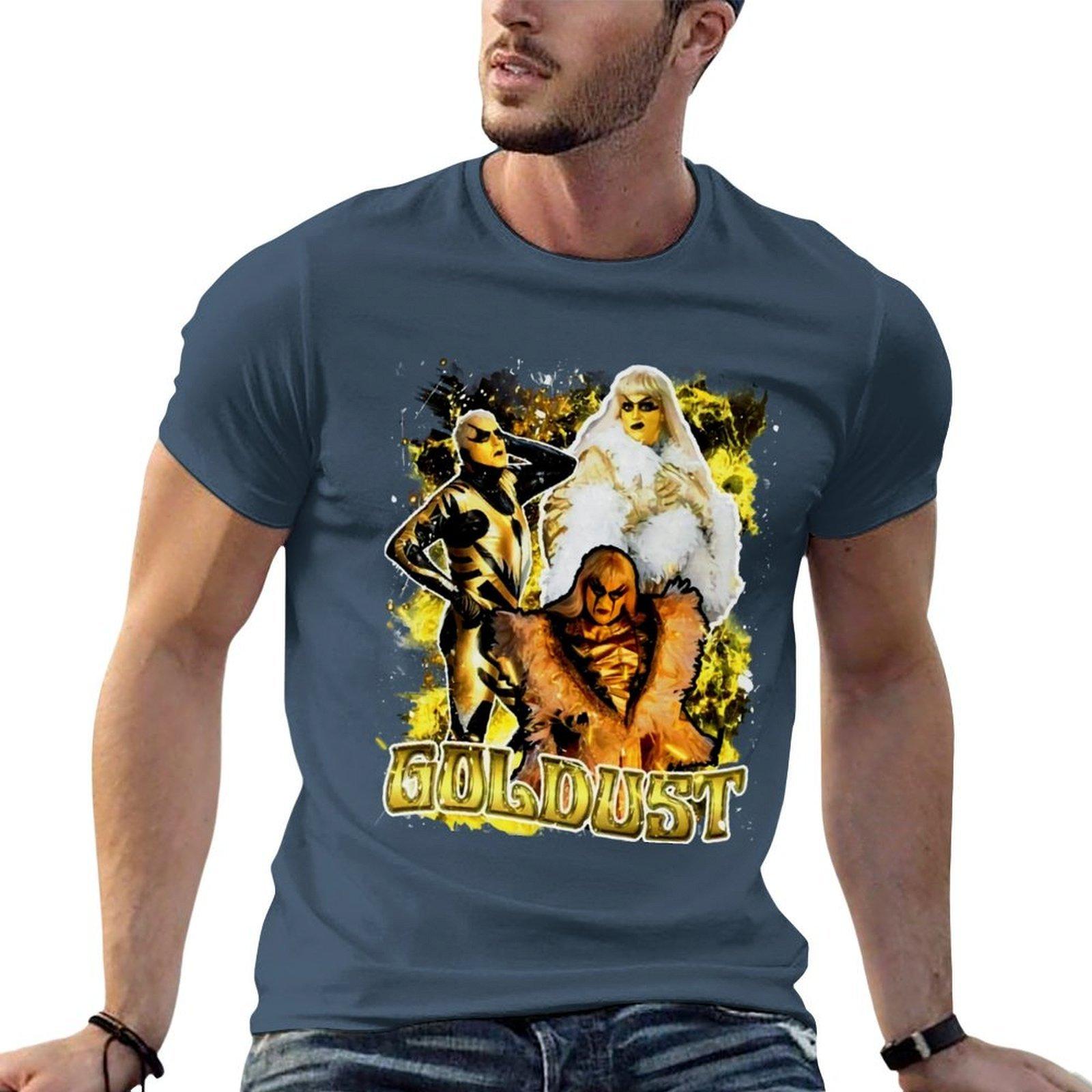 Винтажная футболка WWF Goldust для рестлинга мужская футболка печатная футболка для мужчины футболка S