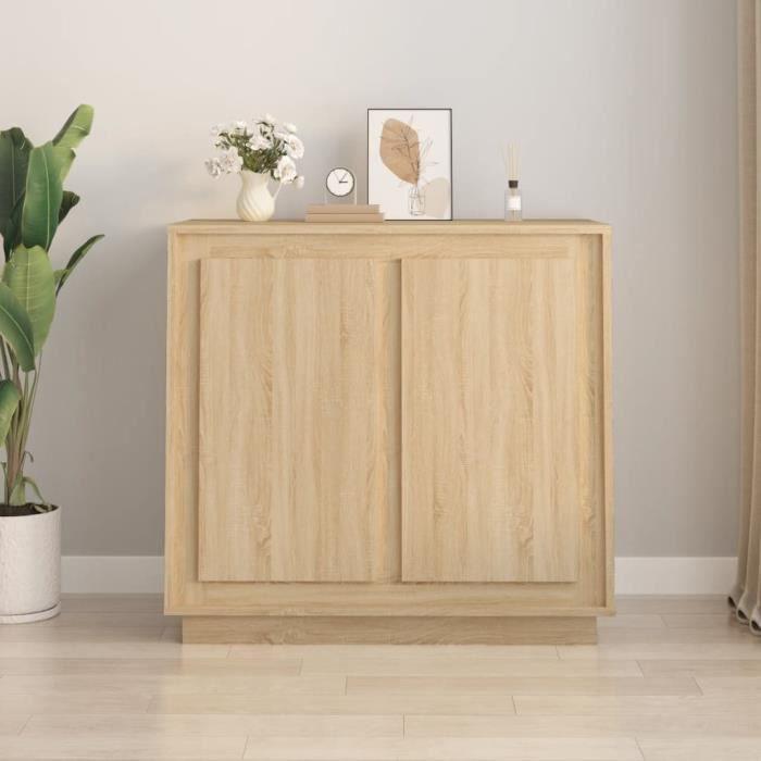 VidaXL Buffet Sonoma Oak 80x34x75 Cm Engineered Wood 819887