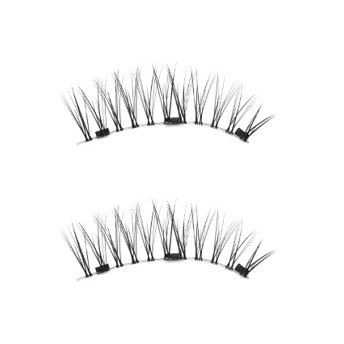 

1 набор магнитных ресниц с пинцетом, естественно выглядящие магнитные накладные ресницы с аппликатором, инструменты для макияжа глаз для женщин и девочек E