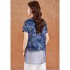 New Chinese Style Blue and White Porcelain Shirt