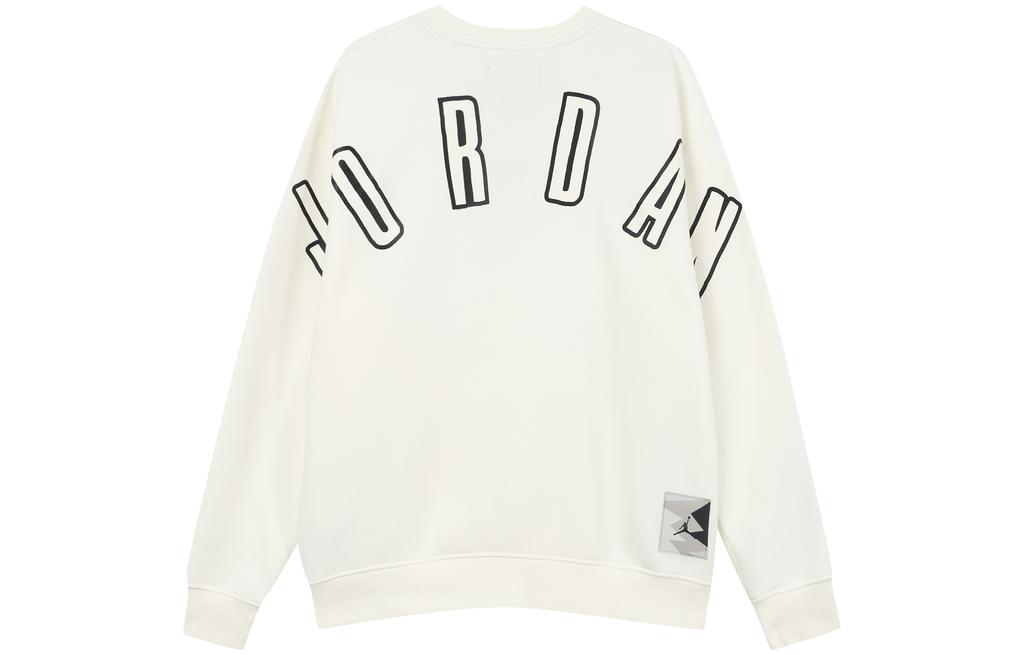 Jordan Sweatshirts Men's White Crew Neck Moderate Regular FB7020-133