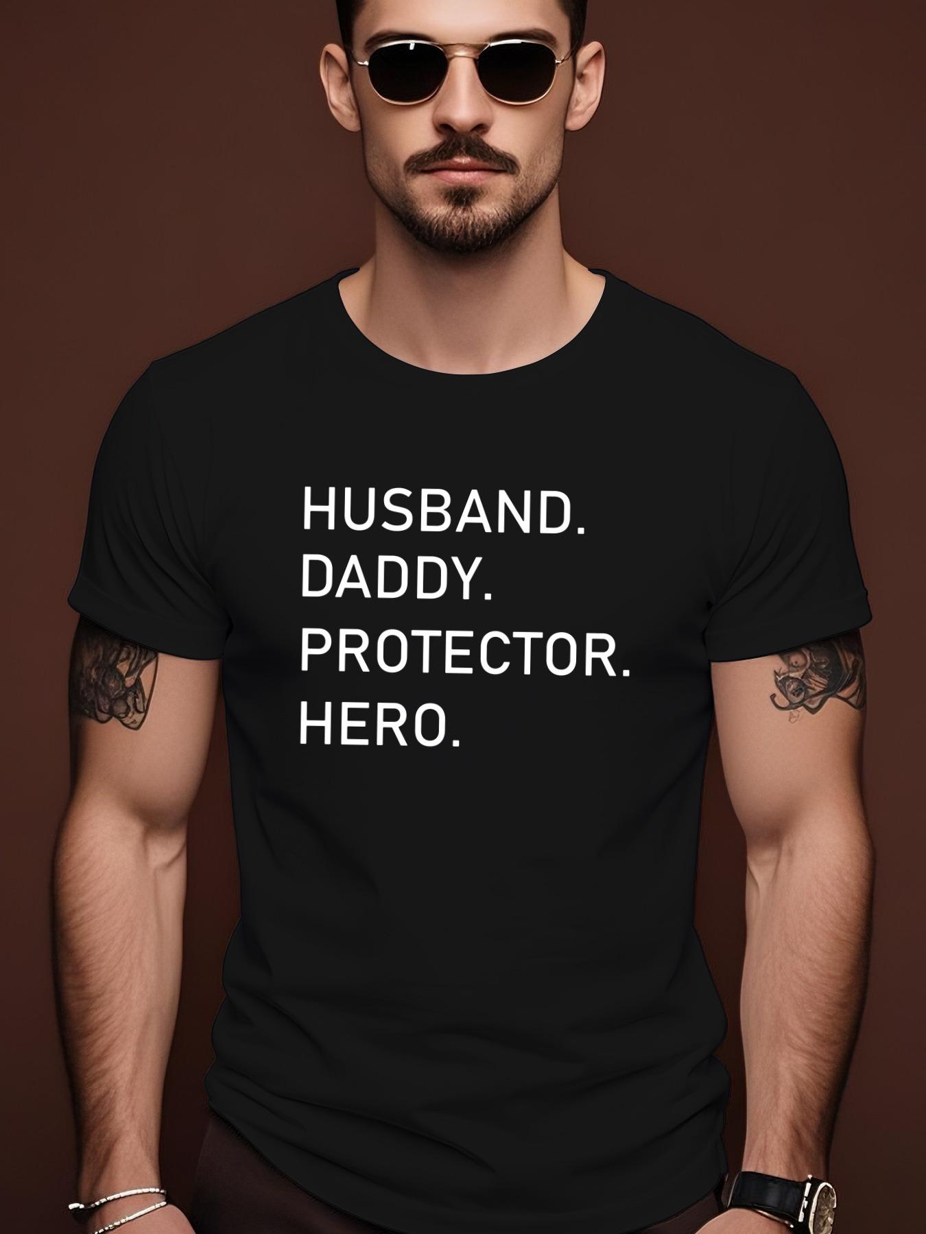 HUSBAND Graphic Tshirt - Casual Summer Crew Neck Short ... XXXL