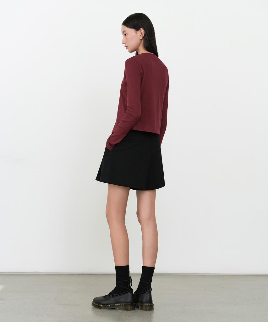 MUSINSA STANDARD WOMAN Women'S Mini Skirt Slacks [Black]