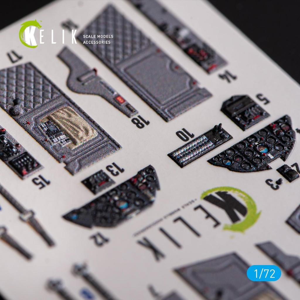 Reskit Delfin Interior 3D Decal Plastic Model Decal RSKK72162 1/72 L-29 (for AMK) (Airplane)