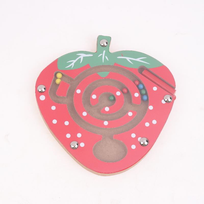 Magnetic Pen Maze Toy With Magnetic Beads, Wooden, Educational Early Childhood Toy, Kindergarten Gift Toy