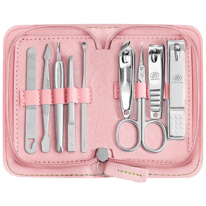 THREE SEVEN NTS-8001 9-Piece Stainless Steel Nail Clipper Set