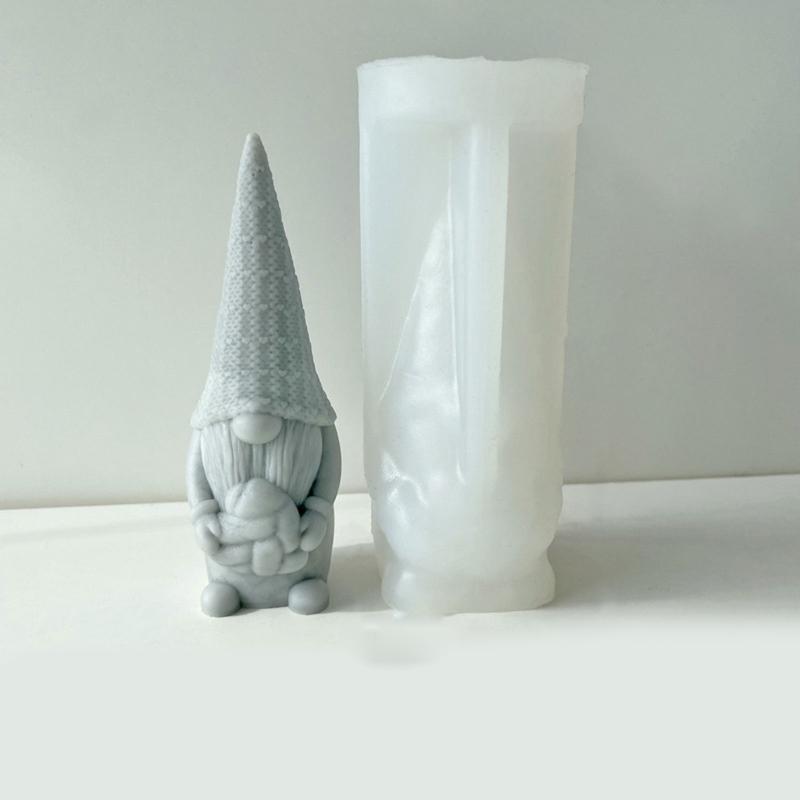 Valentine Silicone Gnome Mold Cute Aromatherapy Candle Mold Epoxy Dwarf Plaster Mold for DIY Soap Present Candle Making