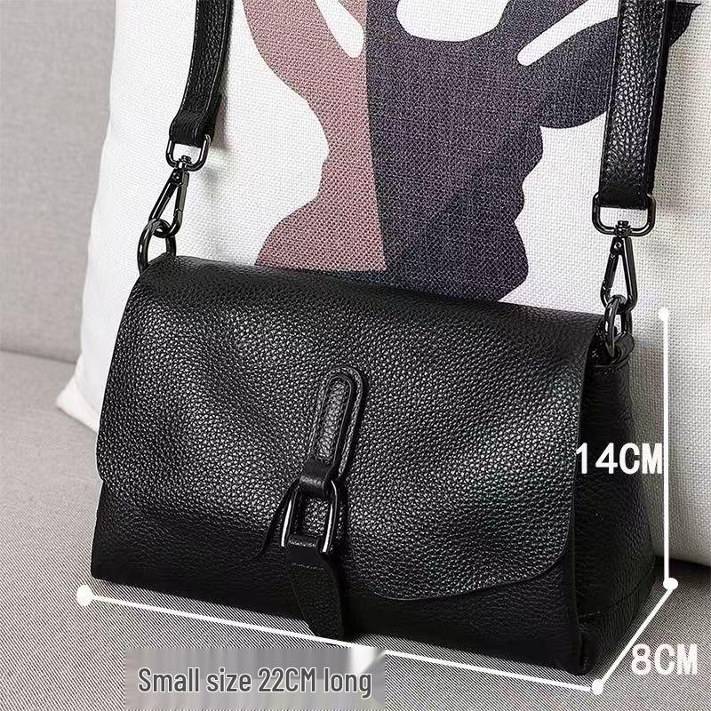 Borsa Piccola a Tracolla e da Mano da Donna in Vera Pelle: Nuova Borsa Quadrata in Pelle di Mucca con Strato Superiore Morbido 2024