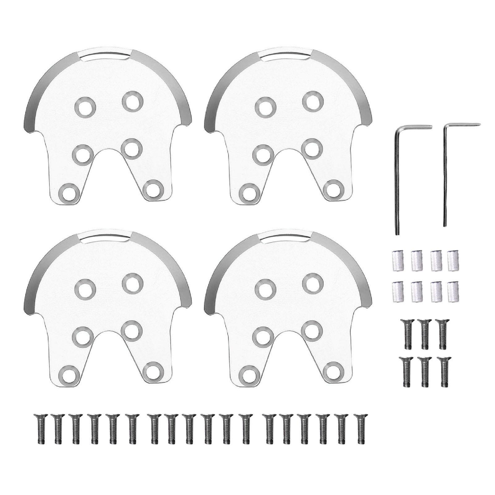 

4PCS Metal Reinforcement Plate Kit Fit for DJI Phantom 2 3 Drones Aluminum Alloy Protective Propelle Silver