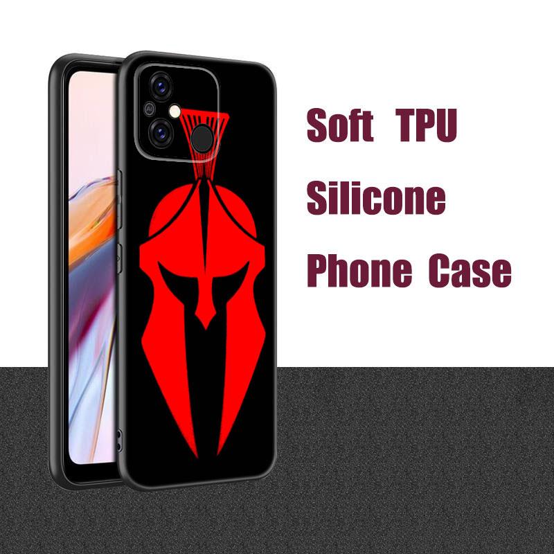 

Спартанский черный силиконовый чехол для телефона Xiaomi Redmi 7A 8A 9A 10A 11A 9C 10C 12C 13C 11 Prime A1 A2 Plus 12 4G Note 9T 12R Redmi 11 Prime 4G