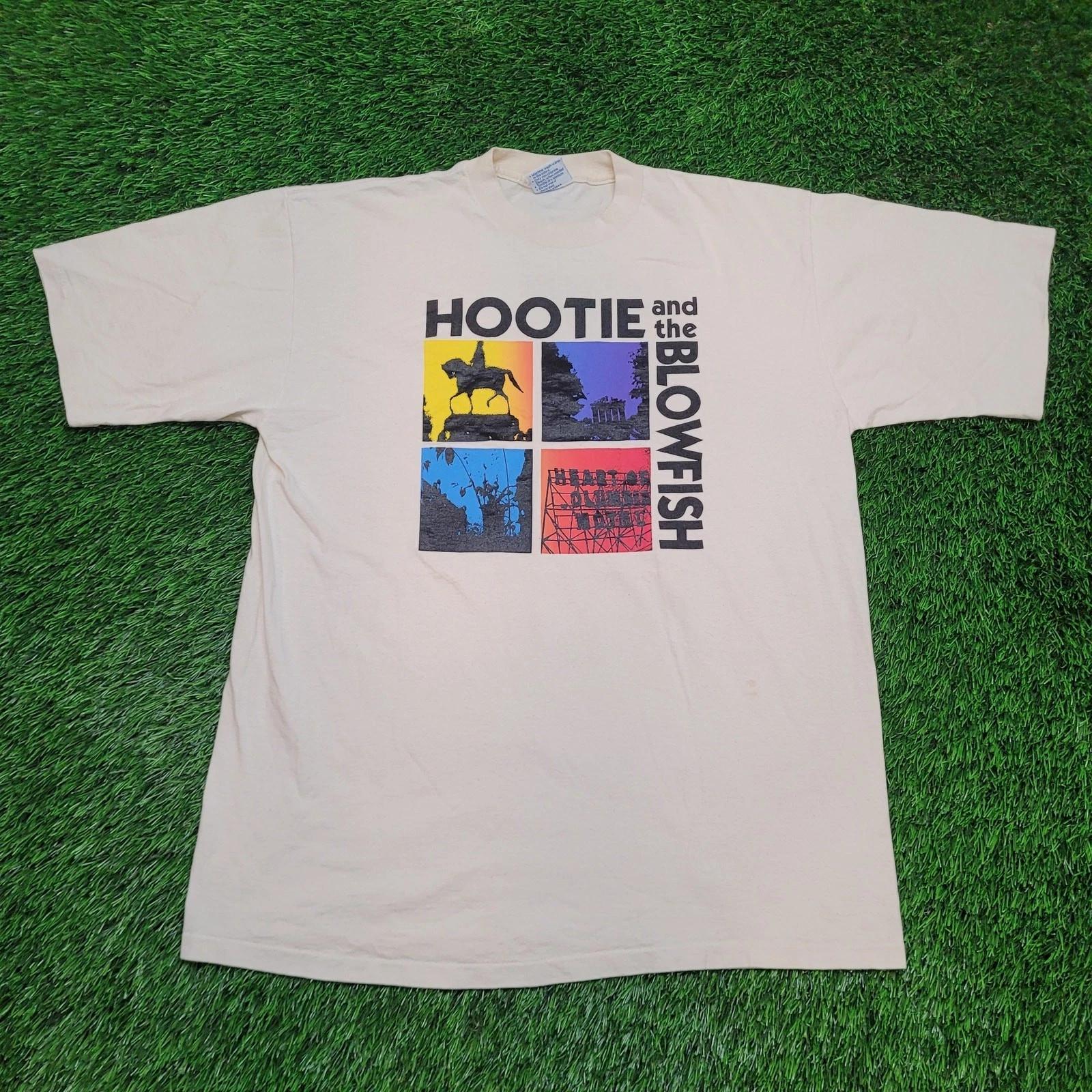 

VTG 1995 Hootie & the Blowfish T-Shirt Mens L/XL Cracked Rear View Tour 4XL