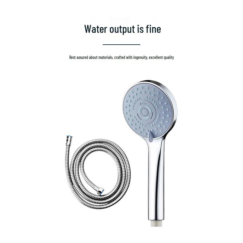 Jing Long Dun Handheld Pressurized Showerhead with Hose