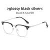 Mens Fashion Half Frame Glasses With Blue Light Blocking For Business And Casual Use