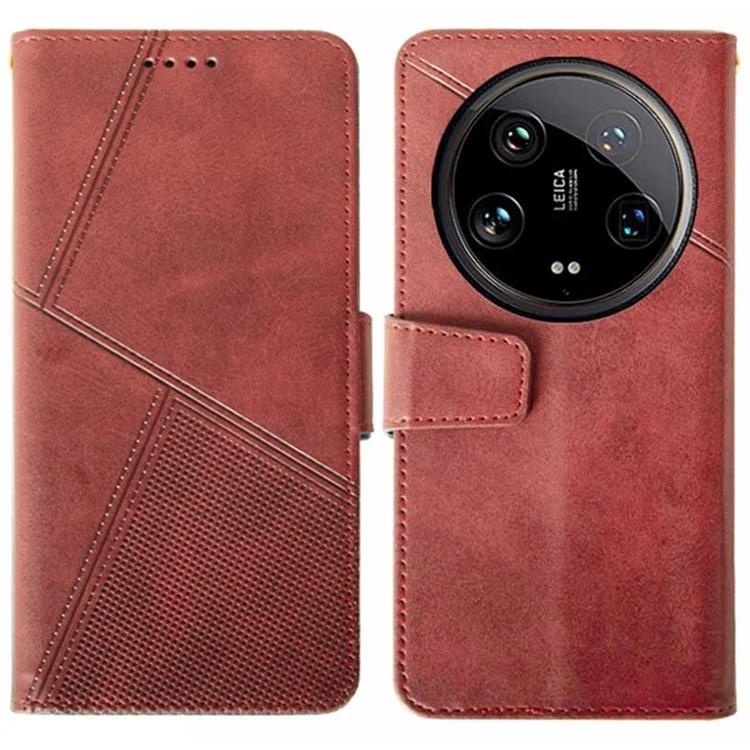 

For Xiaomi 14 Ultra Leather Case Calf Texture Phone Wallet Cover