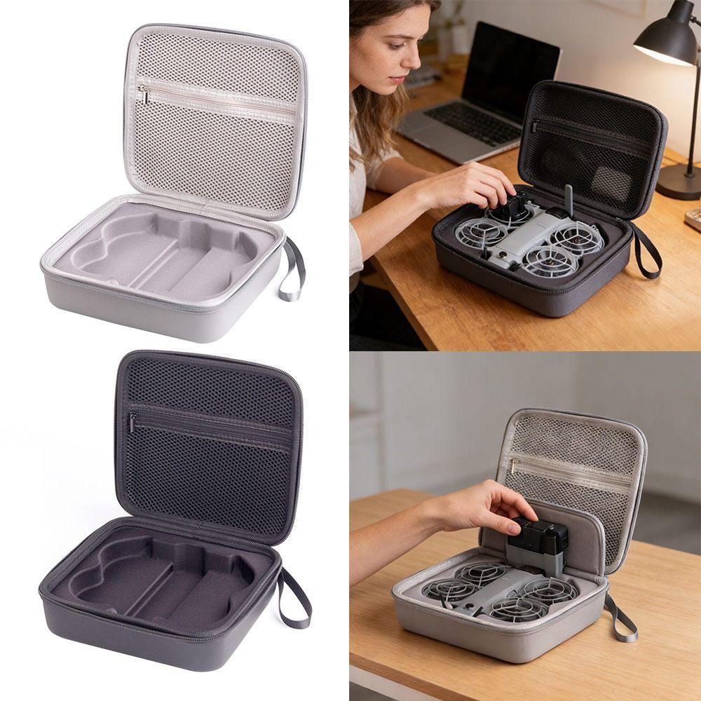 Hard Shell Action Camera Case Waterproof Wear-resistance Carrying Case Shockproof Sports Camera Organizer for DJI NEO_2 Travel
