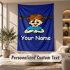 Tapestry Custom Name Text, Wall Hanging Tapestry Home Room DecorPippi Longstocking